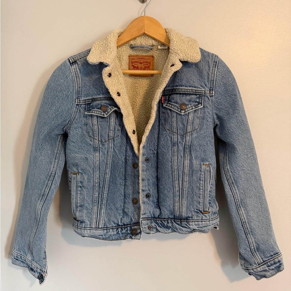 Levi’s Trucker Sherpa Lined Denim Jacket Women’s XS
